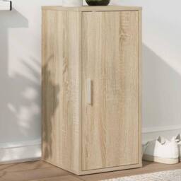 Berkfield Home Shoe Cabinet Sonoma Oak 32x35x70 cm Engineered Wood in Light Tan - Size: 32 x 35 x 70 cm - thumbnail 1