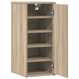 Berkfield Home Shoe Cabinet Sonoma Oak 32x35x70 cm Engineered Wood in Light Tan - Size: 32 x 35 x 70 cm - thumbnail 5