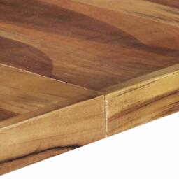 Berkfield Home Beautiful Dining Table 140x140x75 cm Solid Wood with Sheesham Finish in Brown - Size: 140 x 140 x 75 cm - thumbnail 5