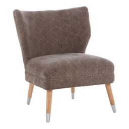 Orsina Elegant Grey Chenille Wingback Chair, Modern Grey Highback Chair, Stylish Mid-century Armchair For Hallways - thumbnail 2