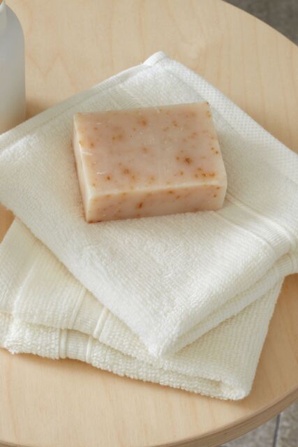 Catherine Lansfield 'Zero Twist' Face Cloth Pair in Cream - image 1