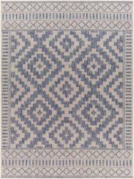 Livabliss Tuareg-Global Modern Graphic In- & Outdoor Rug in Dark Blue - Size: 120 cm x 170 cm - thumbnail 2
