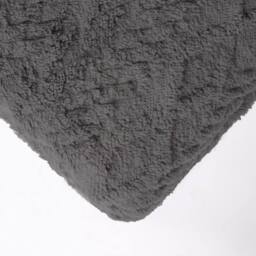 Kelvenix Cable Knit Blanket Sherpa Fleece Sofa Plush Soft Warm - Grey - Size: 100 cm x 190 cm - thumbnail 6