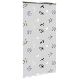 Berkfield Home Shower Roller Blind with Cassette 130x240 cm Fabric Width 126 cm in White - thumbnail 1