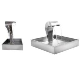 Primrose Stainless Steel Reservoir For Water Features 72L in Silver - thumbnail 2