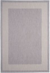 THE RUGS Outdoor Indoor Grey Bordered Rug Weatherproof Jet Washable - Size: 200 cm x 290 cm - thumbnail 2
