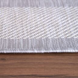 THE RUGS Outdoor Indoor Grey Bordered Rug Weatherproof Jet Washable - Size: 200 cm x 290 cm - thumbnail 5