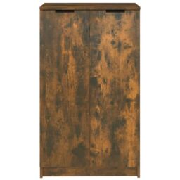 Berkfield Home Shoe Cabinet Smoked Oak 59x35x100 cm Engineered Wood in Brown - Size: 59 x 35 x 100 cm - thumbnail 5