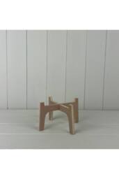 KDMD Small Natural Slot-together (Flat Pack) Plant Stand For 12cm Pot - thumbnail 1