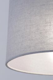 BHS Lighting Mira Small Linen Easy Fit Light Shade in Grey - Size: 25 cm diameter x 19 cm high - thumbnail 3