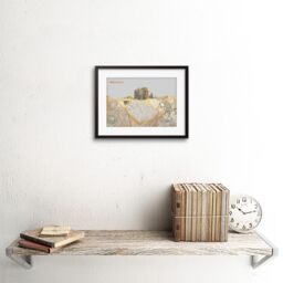 "Artery8 Wall Art Print Dunnottar Castle Stonehaven Scotland Ancient Marble Framed Art in Black - Size: W7"" x H9""" - thumbnail 2