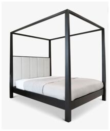 HOB Furniture Washington 4 Poster Bed, Luxury French Velvet, Cream - Size: Emperor - thumbnail 4