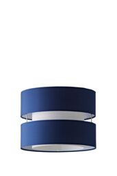 ValueLights Sophia Small 26cm Drum Easy Fit Ceiling Light Lamp Shade with Bulb in Navy - Size: 10 inches - thumbnail 6