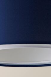 ValueLights Sophia Small 26cm Drum Easy Fit Ceiling Light Lamp Shade with Bulb in Navy - Size: 10 inches - thumbnail 5