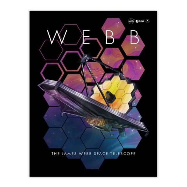 "Artery8 Wall Art Print NASA James Webb Space Telescope 1st Anniversary Black Bedroom Decor Space Aesthetic Poster - Size: W18"" x H24""" - image 1