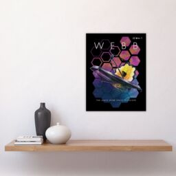 "Artery8 Wall Art Print NASA James Webb Space Telescope 1st Anniversary Black Bedroom Decor Space Aesthetic Poster - Size: W18"" x H24""" - thumbnail 4