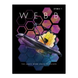 "Artery8 Wall Art Print NASA James Webb Space Telescope 1st Anniversary Black Bedroom Decor Space Aesthetic Poster - Size: W18"" x H24""" - thumbnail 1