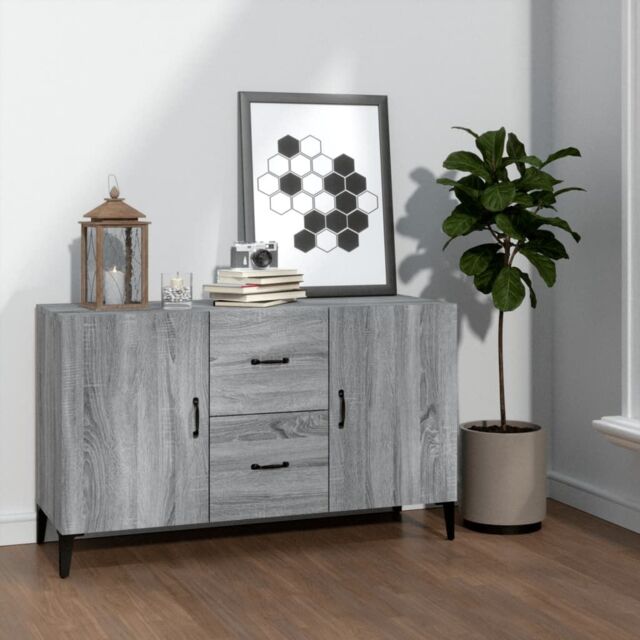 Berkfield Home Sideboard Grey Sonoma 100x36x60 cm Engineered Wood - Size: 100 x 36 x 60 cm - image 1