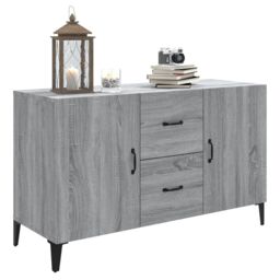Berkfield Home Sideboard Grey Sonoma 100x36x60 cm Engineered Wood - Size: 100 x 36 x 60 cm - thumbnail 4