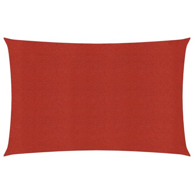 Berkfield Home Sunshade Sail 160 g/m ² Red 2x5 m HDPE - image 1