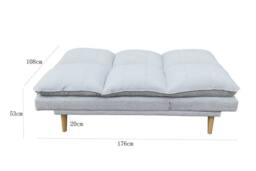 DS Living The Amalfi 3 Seater Sofa in Light Grey - thumbnail 9