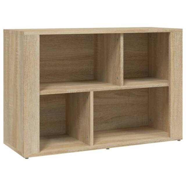 Berkfield Home Sideboard Sonoma Oak 80x30x54 cm Engineered Wood in Light Oak - Size: 80 x 30 x 54 cm - image 1