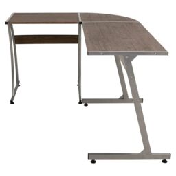 Berkfield Home Corner Desk Brown Engineered Wood - thumbnail 2