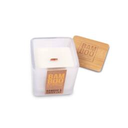 Bamboo Small Soy Wax Candle - & Ginger Lily in Cool White - thumbnail 3