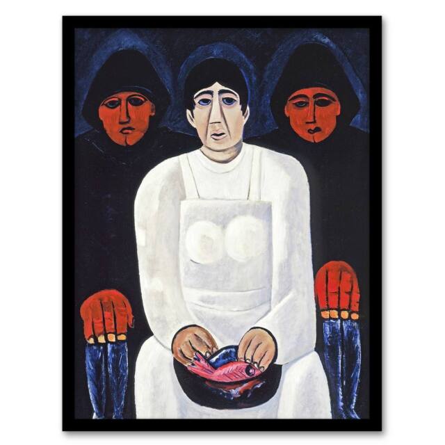 "Artery8 The Lost Felice Oil Painting Marsden Hartley Framed Wall Art Print - Size: W12"" x H16""" - image 1