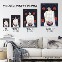 "Artery8 The Lost Felice Oil Painting Marsden Hartley Framed Wall Art Print - Size: W12"" x H16""" - thumbnail 3