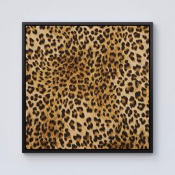 Warren Reed - Designer Wild Animal Pattern Framed Canvas in Black - Size: w10 inch x h10 inch - thumbnail 1