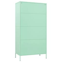 Berkfield Home Wardrobe Mint 90x50x180 cm Steel in Green - Size: 90 x 50 x 180 cm - thumbnail 5