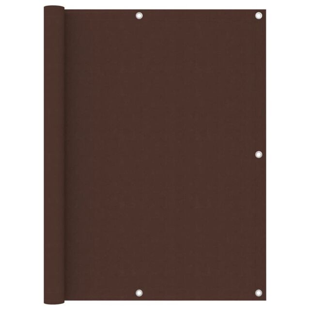 Berkfield Home Balcony Screen Brown 120x600 cm Oxford Fabric - image 1