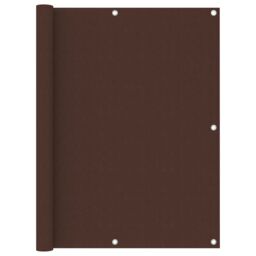 Berkfield Home Balcony Screen Brown 120x600 cm Oxford Fabric - thumbnail 1