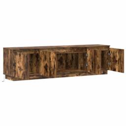 Berkfield Home TV Cabinet with LED Smoky Oak 180x38x49 cm Engineered Wood in Brown - Size: 180 x 38 x 49 cm - thumbnail 6