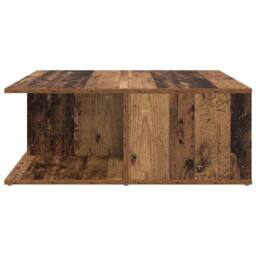 Berkfield Home Modern Coffee Table Old wood 80 x 80 x 31 cm Engineered wood in Brown - thumbnail 7