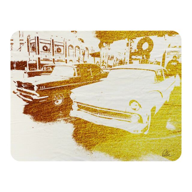 Benjamin Tate Design Cool Cars Blanket in Natural - Size: 120 cm x 150 cm - image 1
