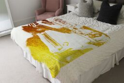 Benjamin Tate Design Cool Cars Blanket in Natural - Size: 120 cm x 150 cm - thumbnail 3