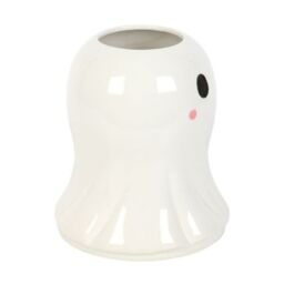 Garden Greatness Ceramic Halloween Ghost Flower Vase Decor in White - Size: 1 Pack - thumbnail 3