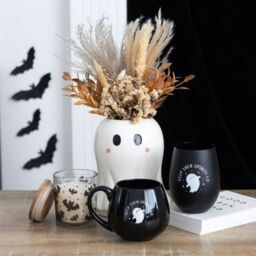 Garden Greatness Ceramic Halloween Ghost Flower Vase Decor in White - Size: 1 Pack - thumbnail 1