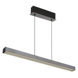 Netlighting Ethan Bar Pendant Grey LED Dimmable 2700 6000K Touch Dimmer