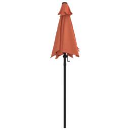 Berkfield Home Parasol Terracotta 200x224 cm Aluminium in Brown - thumbnail 4