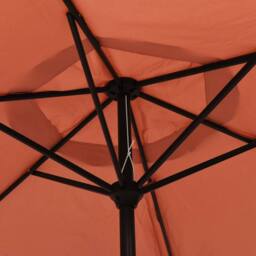 Berkfield Home Parasol Terracotta 200x224 cm Aluminium in Brown - thumbnail 5