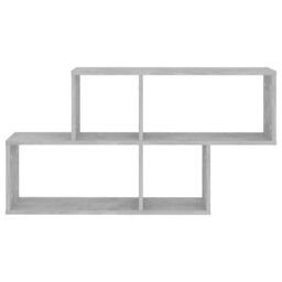 Berkfield Home Wall Shelf Concrete Grey 100x18x53 cm Engineered Wood - Size: 100 x 18 x 53 cm - thumbnail 4