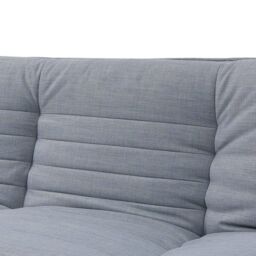 Home Detail Michigan Fabric Sofa Bed Duo Contrast Fabric With Chrome Legs in Light Grey - thumbnail 3