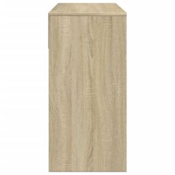 Berkfield Home Dressing Table with Mirror Sonoma Oak 80x39x80 cm in Brown - Size: 80 x 39 x 80 cm - thumbnail 6