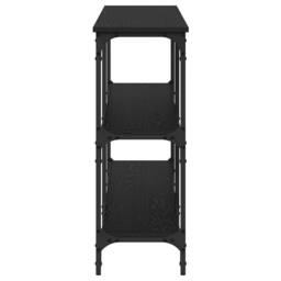 Berkfield Home Console Table Black Oak 200x29x75 cm Engineered Wood - Size: 200 x 29 x 75 cm - thumbnail 5