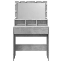 Berkfield Home Dressing Table with LED Concrete Grey 80x41x134.5 cm - thumbnail 5