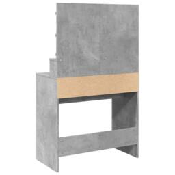 Berkfield Home Dressing Table with LED Concrete Grey 80x41x134.5 cm - thumbnail 7