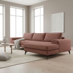 Abakus Direct Venice Corner Right Sofa with Deep Seats & Extra-wide Padded Arms in Burgundy - thumbnail 4